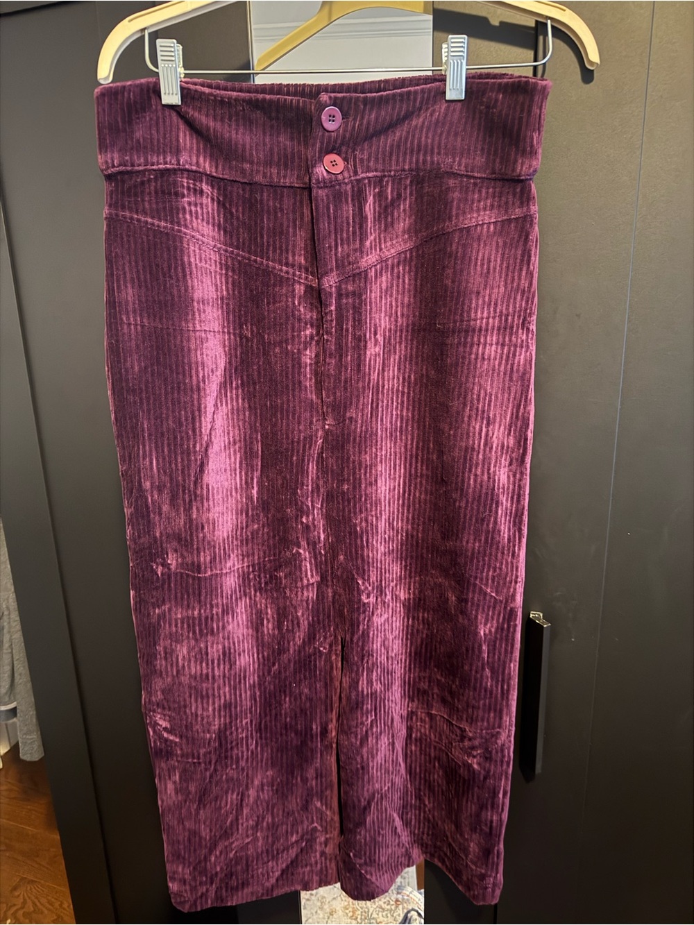 Purple Corduroy Skirt